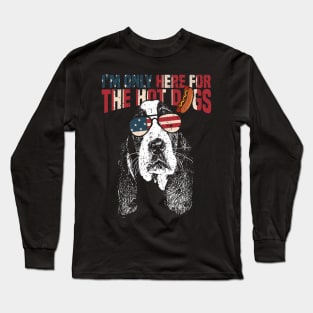 Basset Hound Shirt Funny 4th of July Long Sleeve T-Shirt